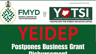 YEIDEP Postpones Business Grant Disbursement
