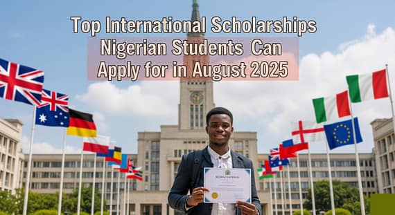 Top International Scholarships Nigerian Students Can Apply for in August 2025